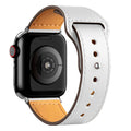 Leather Strap with Snap Button Closure for Apple Watch 38/40/41mm and 42/44/45/49mm in 22 Colours