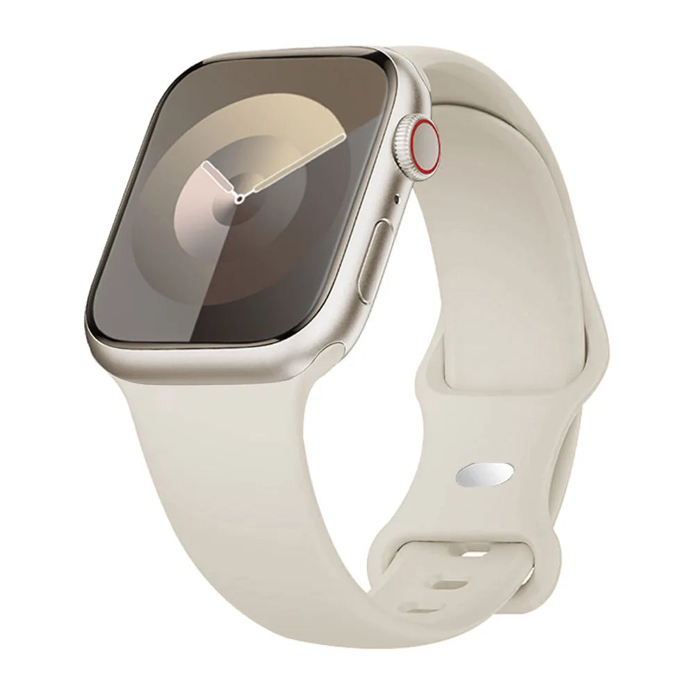 Silicone Strap for Apple Watch 40/41mm, 42mm (Series 10/11) & 44/45/46/49mm – Everyday Unisex Watch Band in 12 Colours