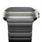 Metal Link Strap in Stainless Steel for Apple Watch 38/40/41, 42, 44/45, 46 & 49mm with Butterfly Clasp in 7 Colours