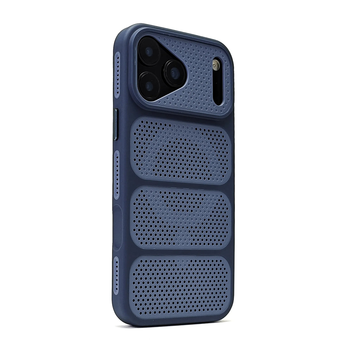 Vented Perforated Bumper Phone Case for iPhone 18 Pro, 17, 16, 15 & 14 Series - Hollow Heat-Vent Design, 5 Colours