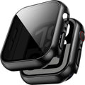 Protective Case with Built-in Privacy Tempered Glass for Apple Watch Series 4–11, SE & Ultra 2/3, 40mm to 49mm Sizes