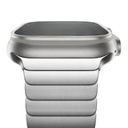 Metal Link Strap in Stainless Steel for Apple Watch 38/40/41, 42, 44/45, 46 & 49mm with Butterfly Clasp in 7 Colours
