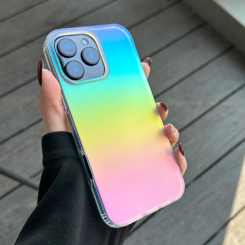 Aurora Gradient Matte Case for iPhone 17 Pro Max, 17 Pro, Air, 17, 16, 15 & 14 Series with Optional Magnetic Ring