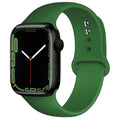 Cactus Green Soft Silicone Strap for Apple Watch 38/40/41/42 and 42/44/45/46/49mm in S/M and M/L, Series, SE and Ultra