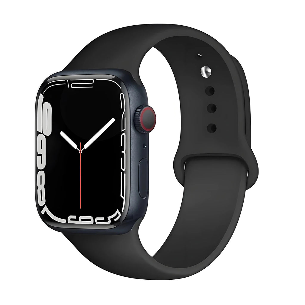 Cocoa Soft Silicone Strap for Apple Watch 38/40/41/42 and 42/44/45/46/49mm in S/M and M/L, for Series, SE and Ultra