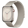 Rose Gold Stainless Steel Mesh Watch Strap with Magnetic Buckle for Apple Watch 38mm to 49mm - Breathable Metal Band