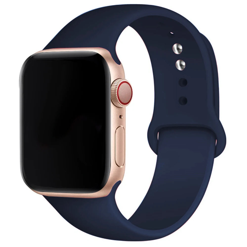 Lavender Soft Silicone Strap for Apple Watch 38/40/41/42 and 42/44/45/46/49mm in S/M and M/L, for Series, SE and Ultra