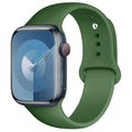 Green Silicone Strap for Apple Watch 40/41/42mm & 44/45/46/49mm - Flexible Band in S/M or M/L Lengths