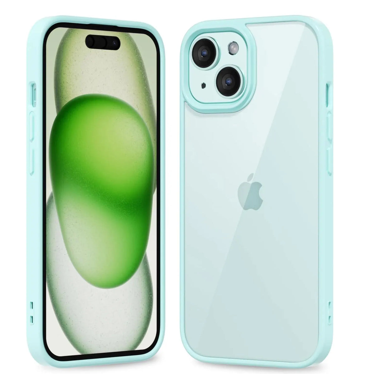 Transparent Phone Case with Soft Silicone Bumper for iPhone 16 Pro Max, 16 Pro, 16 Plus, 16, 15 & 14 Series