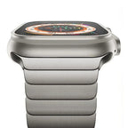 Metal Link Strap in Stainless Steel for Apple Watch 38/40/41, 42, 44/45, 46 & 49mm with Butterfly Clasp in 7 Colours