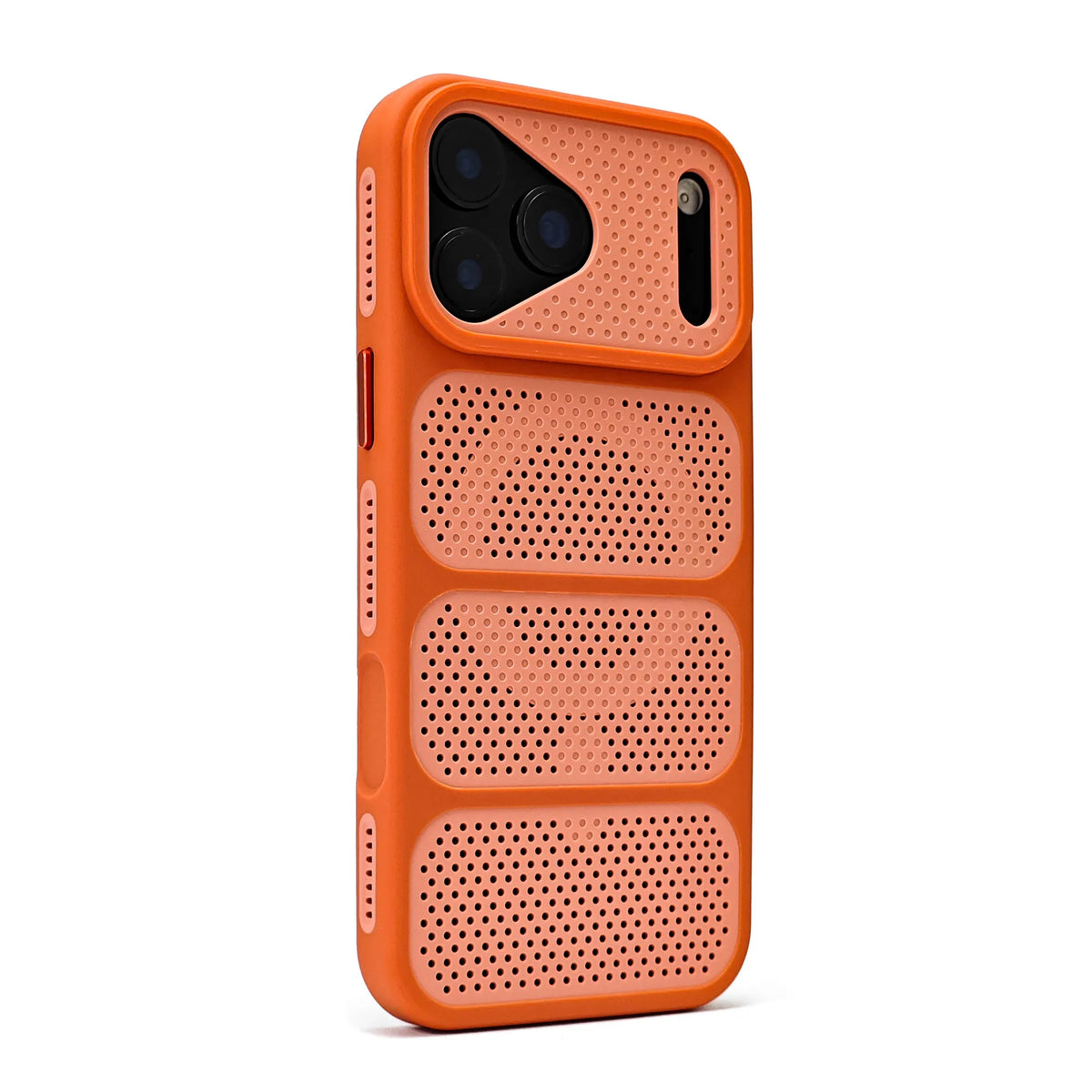 Vented Perforated Bumper Phone Case for iPhone 18 Pro, 17, 16, 15 & 14 Series - Hollow Heat-Vent Design, 5 Colours