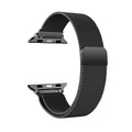 Black Woven Stainless Steel Mesh Strap for Apple Watch 38/40/41/42 and 42/44/45/46/49mm, Band for Series, SE and Ultra