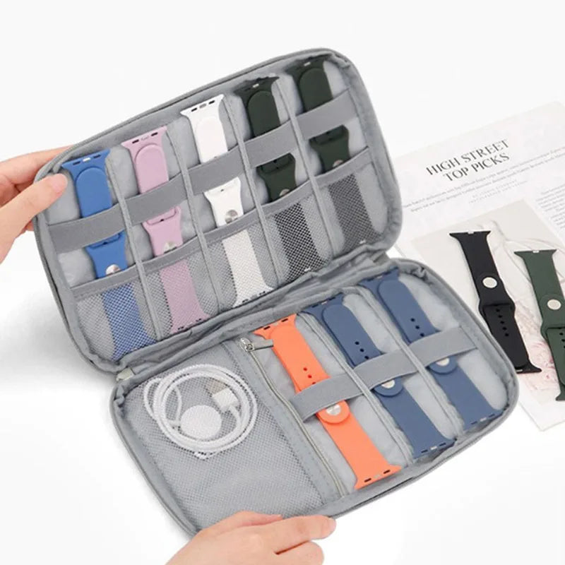 Watch Strap Storage Bag for Apple Watch Bands - Travel Organiser Case for Smartwatch Straps and Jewellery