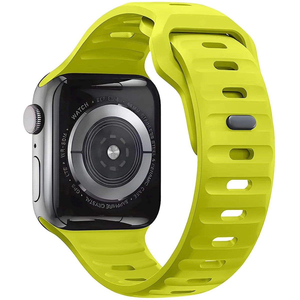 Silicone Sport Strap for Apple Watch Series, SE and Ultra – 38/40/41mm and 42/44/45/49mm Cases, Soft Unisex Band