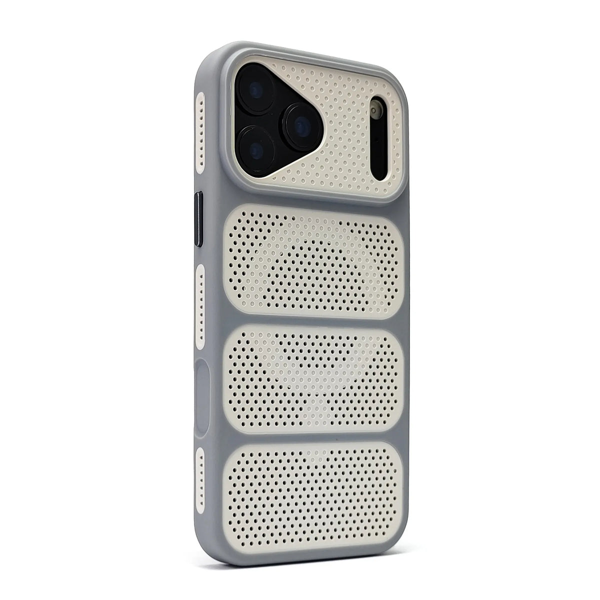 Vented Perforated Bumper Phone Case for iPhone 18 Pro, 17, 16, 15 & 14 Series - Hollow Heat-Vent Design, 5 Colours