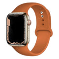 Cocoa Soft Silicone Strap for Apple Watch 38/40/41/42 and 42/44/45/46/49mm in S/M and M/L, for Series, SE and Ultra