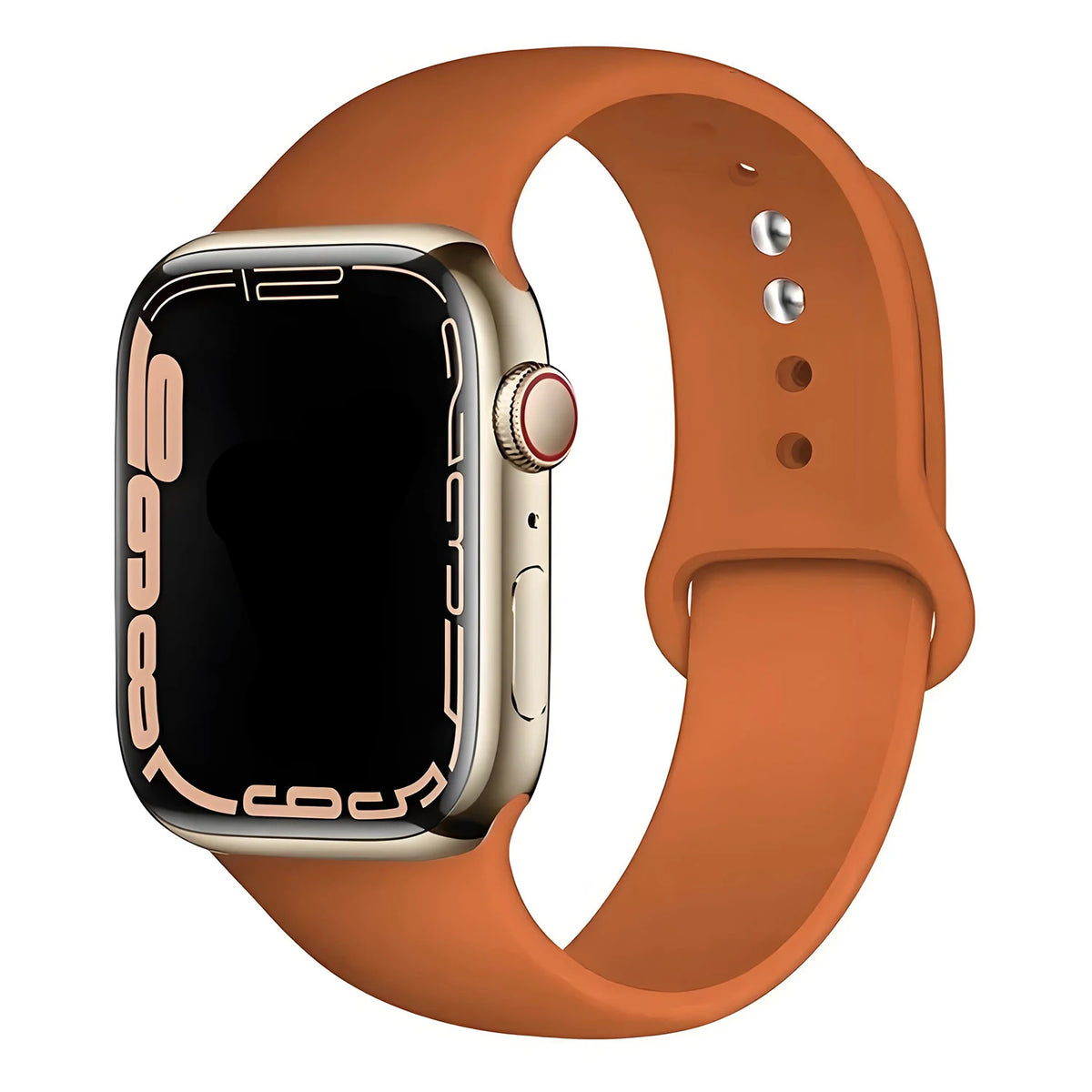 Cocoa Soft Silicone Strap for Apple Watch 38/40/41/42 and 42/44/45/46/49mm in S/M and M/L, for Series, SE and Ultra