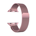 Silver Magnetic Mesh Strap for Apple Watch 38/40/41/42 and 42/44/45/46/49mm, Stainless Steel Band for Series, SE and Ult