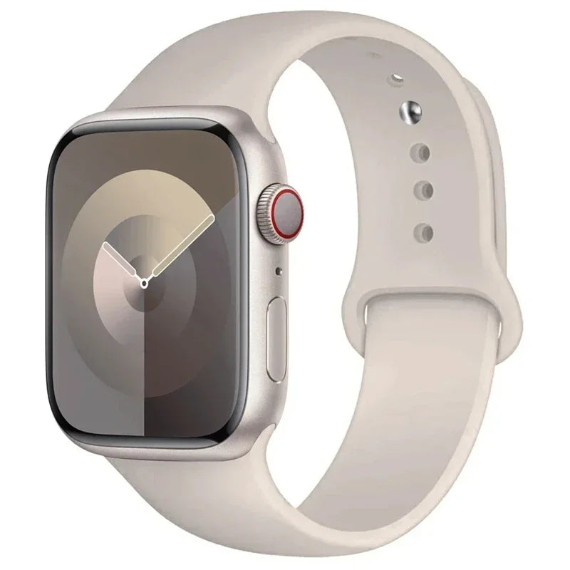 Lavender Soft Silicone Strap for Apple Watch 38/40/41/42 and 42/44/45/46/49mm in S/M and M/L, for Series, SE and Ultra