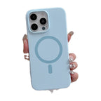 Bright Colour Liquid Silicone Phone Case with Magnetic Back for iPhone 14, 15 & 16 Models - Soft Matte Cover for Wireles