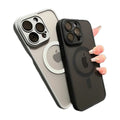 Matte Magnetic Phone Case for iPhone 14, 15, 16 & 17 Series incl. iPhone Air - Shockproof PC and TPU Cover for Wireless 