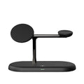 3-in-1 Magnetic Wireless Charging Stand for iPhone, Apple Watch & AirPods with LED Charging Indicator and Cable